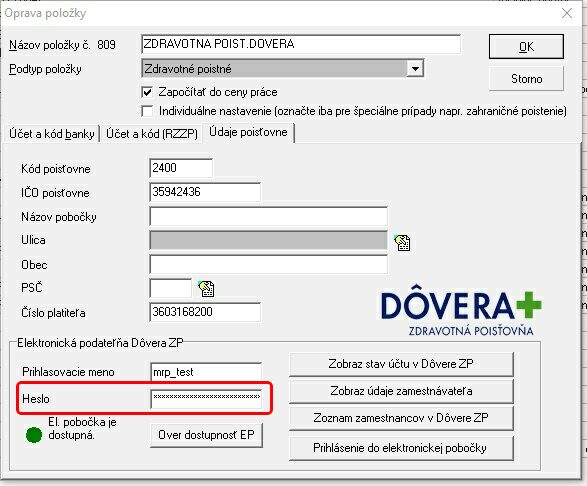 dovera heslo