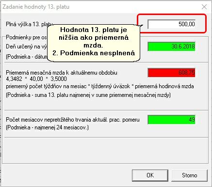 13 plat nesplnena podmienka